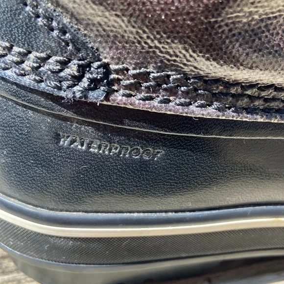 Sorel Tivoli Rain Boots Women’s Sz 8 Blk/Brwn Gently Used-Nice Ready For Fall! - Picture 12 of 17